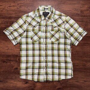 OAKLEY Green Plaid Button Up Shirt - Women's Size S Y2K